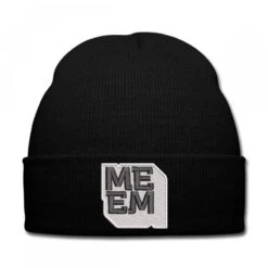 Me Em Embroidered Hat Knit Cap