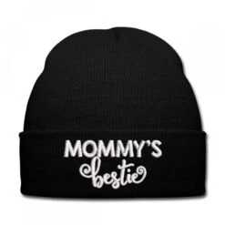 Mommy's Embroidered Hat Knit Cap