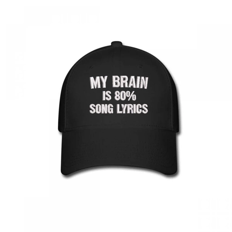 My Brain Embroidered Hat Baseball Cap 1 My Brain Embroidered Hat Baseball Cap