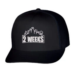 2 Weeks Embroidered Hat Trucker Cap
