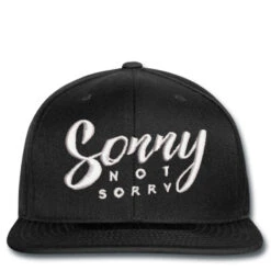 Sorry Embroidered Hat Snapback