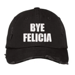 Bye Felıcla Embroidered Hat Distressed Cap