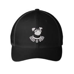 Hug A Pug Embroidered Hat Embroidered Mesh Cap