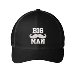 Big Man Embroidered Hat Embroidered Mesh Cap