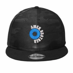 Amen Embroidered Hat Camo Snapback