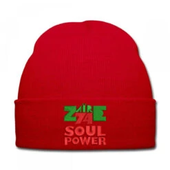 Soul Power Embroidered Hat Knit Cap