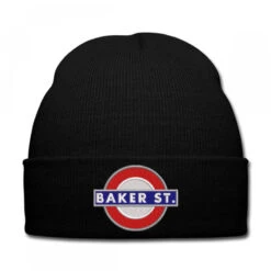 Baker St Embroidered Hat Knit Cap