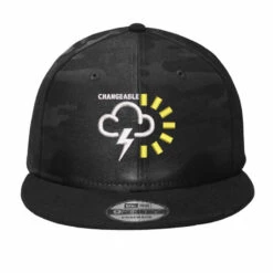 Changeable Embroidered Hat Camo Snapback