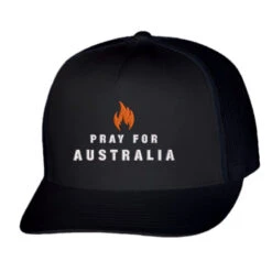 Pray For Australia Embroidered Hat Trucker Cap