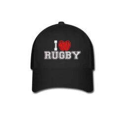 I Love Rugby Embroidered Hat Baseball Cap