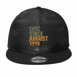 August 1998 Embroidered Hat Camo Snapback