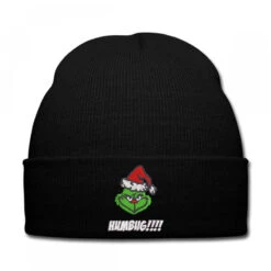 Humbug Embroidered Hat Knit Cap