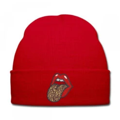 Naughty Embroidered Hat Knit Cap