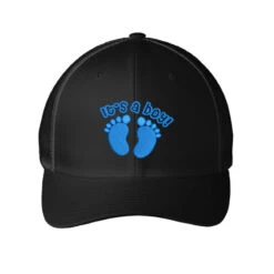 It's A Boy Embroidered Hat Embroidered Mesh Cap