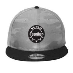 We Work Together Embroidered Hat Camo Snapback