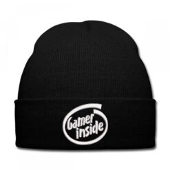 Gamer Inside Embroidered Hat Knit Cap