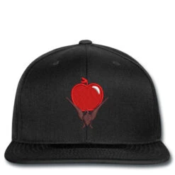 Red Apple Embroidered Hat Snapback