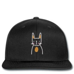 Cute Cat Embroidered Hat Snapback