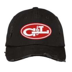 Gl Music Embroidered Hat Distressed Cap