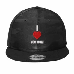 I Love You Mom Embroidered Hat Camo Snapback