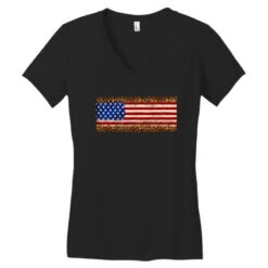 Usa Flag Leopard Women's V-Neck T-Shirt -ThreadNest Store pd.2306218783.72.23346668.s3.1 front black ffffff none x8.832y8.832 120.336 800x800 1