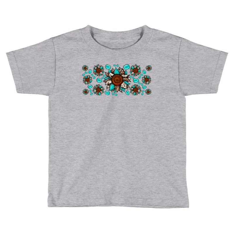 Cowhide Leopard Sunflower Gemstone Toddler T-shirt 1 Cowhide Leopard Sunflower Gemstone Toddler T-shirt