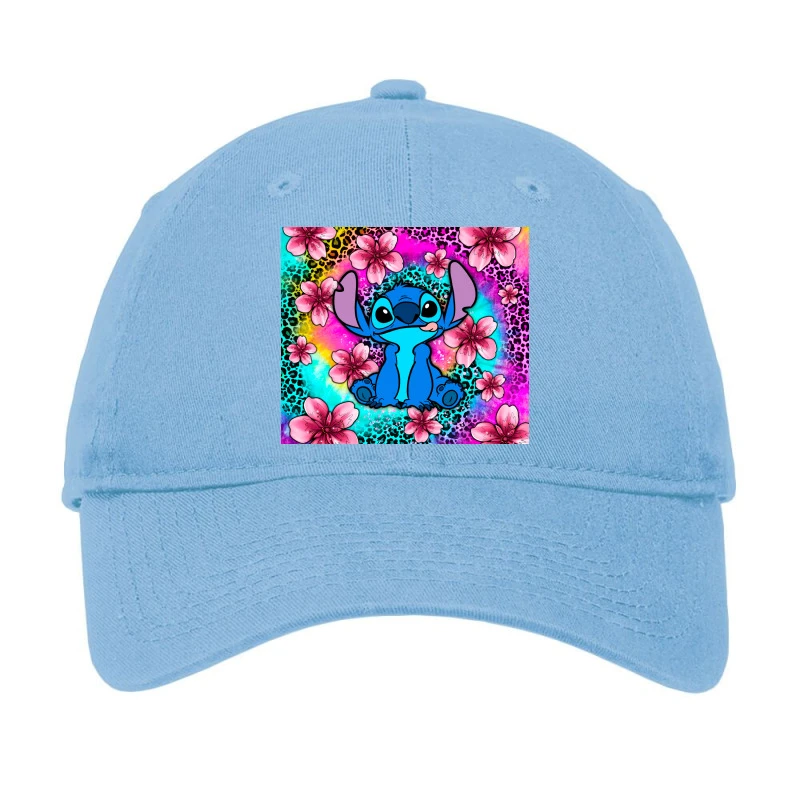 Stitch Flower Tie Dye And Leopard Adjustable Cap 1 Stitch Flower Tie Dye And Leopard Adjustable Cap