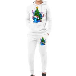 Stitch Christmas Tree Hoodie & Jogger Set