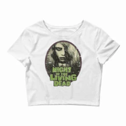 Night Of The Living Dead Girl 1968 Crop Top