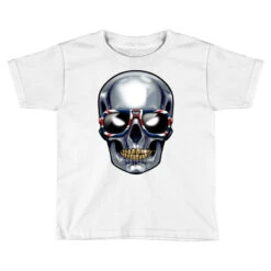 Robot,Skull,Skulls,Skeleton,Skill,Gold,tooth,Silve Toddler T-shirt