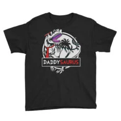 Daddy Saurus Youth Tee -ThreadNest Store pd.2526035315.37.25082205.s3.1 front black ffffff none x0y0 129 800x800 1