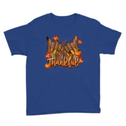 Thankful Fall Nails Youth Tee -ThreadNest Store pd.2526101969.37.25056107.s3.1 front blue ffffff none x0y0 129 800x800 1