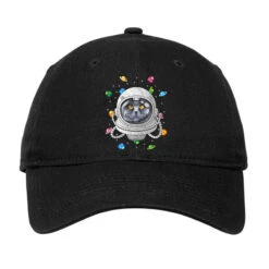 British Shorthair Astronaut Deep In Space Cosmic U Adjustable Cap