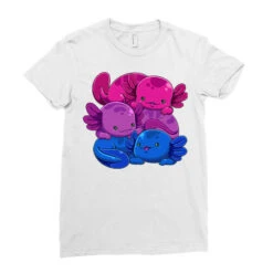Bisexual Axolotl Pile Bi Pride Flag Lgbtq Gay Prid Ladies Fitted T-Shirt -ThreadNest Store pd.2526187554.36.25068429.s3.1 front white ffffff none x0y0 154 800x800 1