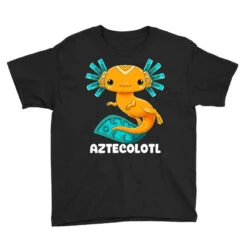 Aztec Axolotl Mythology Ancient Mexican Salamander Youth Tee -ThreadNest Store pd.2526192729.37.25069819.s3.1 front black ffffff none x0y0 129 800x800 1
