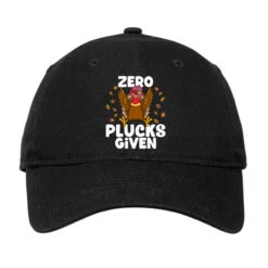 Zero Plucks Given Thanksgiving Turkey Funny Friend Adjustable Cap