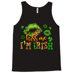 Kiss Me Im Irish St Patricks Lip Stain Tank Top -ThreadNest Store pd.2526221022.30.24856137.s3.1 front black ffffff none x0y0 180 800x800 1