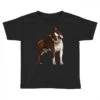 Chocolate Boston Terrier Toddler T-shirt