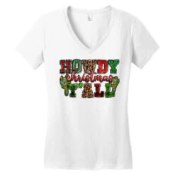 Howdy Christmas Y'all Women's V-Neck T-Shirt -ThreadNest Store pd.2526276642.72.25057756.s3.1 front white ffffff none x0y0 138 800x800 1