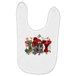 Christmas Joy Skeleton Baby Bibs