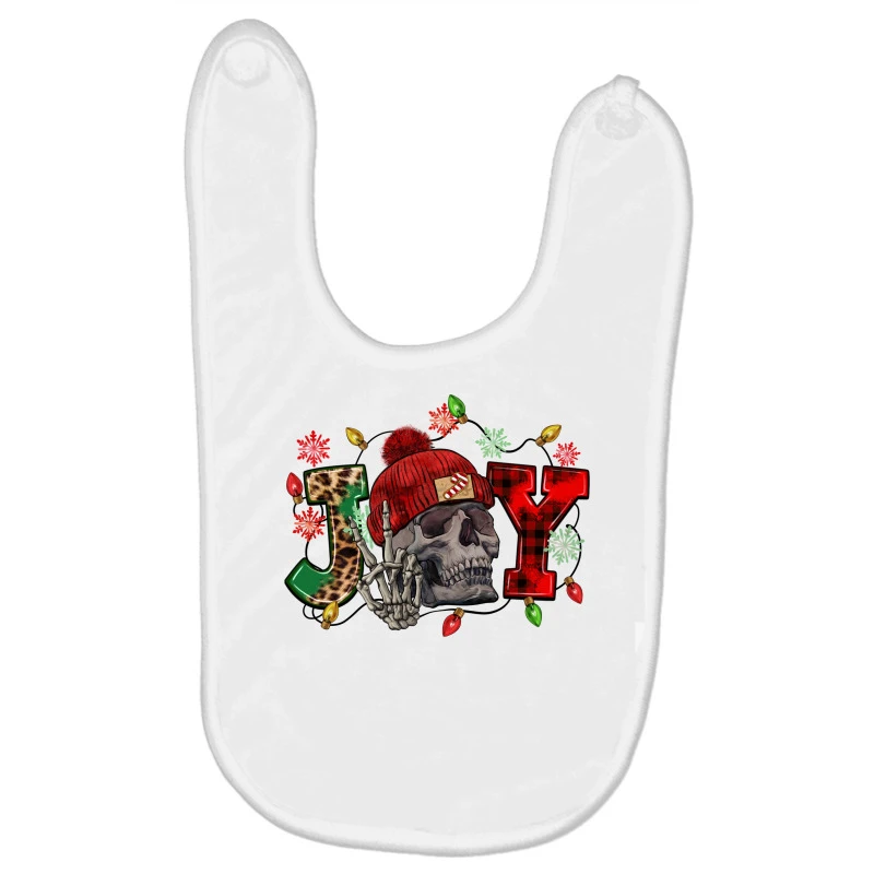 Christmas Joy Skeleton Baby Bibs 1 Christmas Joy Skeleton Baby Bibs