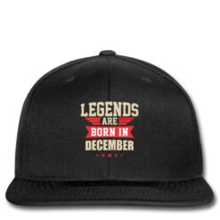 Legend Are Born In December Printed Hat