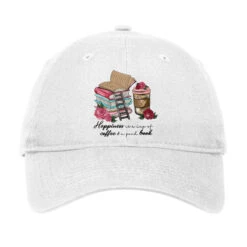 Happiness Is A Cup Of Coffee & A Good B Adjustable Cap
