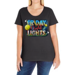 Friday Night Lights Softball Ladies Curvy T-Shirt