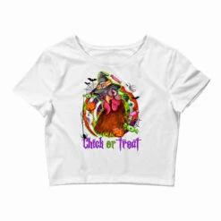 Chick Or Treat Halloween Crop Top