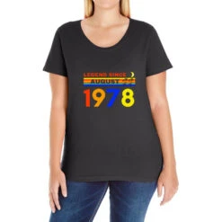 Legend Since August 1978 Vintage Ladies Curvy T-Shirt