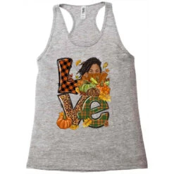 Love Fall With Afro Woman Racerback Tank -ThreadNest Store pd.2526451591.45.25057356.s3.1 front grey ffffff none x9y0 126 800x800 1
