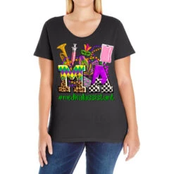 Mardi Gras Ma Medical Assistant Ladies Curvy T-Shirt