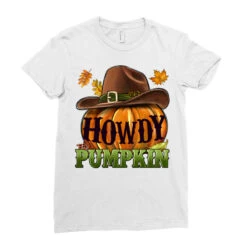 Howdy Pumpkin Ladies Fitted T-Shirt -ThreadNest Store pd.2526454398.36.25057340.s3.1 front white ffffff none x0y0 154 800x800 1