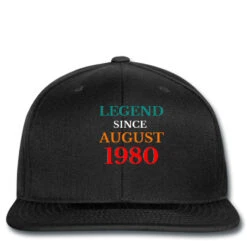Legend Since August 1980 Typography Printed Hat